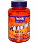 L-Glutamine 1000 mg (120 капс), NOW Foods