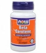 Beta Carotene 25000 IU (250 капс), NOW Foods