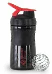 SportMixer черный/красная ручка (591 мл), Емкости BlenderBottle