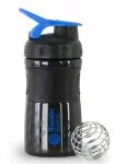 SportMixer черный/синяя ручка (591 мл), Емкости BlenderBottle
