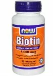 Biotin 5000 mcg (60 капс), NOW Foods