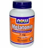 Melatonin 3 мг (180 капс), NOW Foods