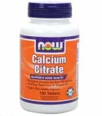 Calcium Citrate (100 таб), NOW Foods