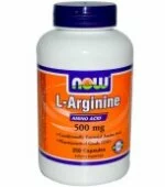 L-Arginine 500 mg (250 капс), NOW Foods