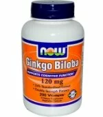 Ginkgo Biloba 120 mg (50 капс), NOW Foods
