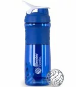 SportMixer голубой/белая ручка (828 мл), Емкости BlenderBottle