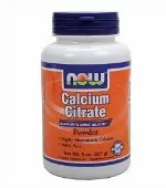 Calcium Citrate Pure Powder (227 гр), NOW Foods