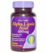 Alpha Lipoic Acid 600 mg (30 капс), Natrol