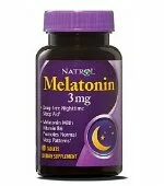 Melatonin 3 мг (60 таб), Natrol