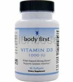 Vitamin D3 1000IU (60 капс), Body First