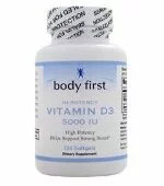 Vitamin D3 5000IU (120 капс), Body First