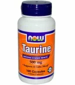 Taurine 500 мг (100 капс), NOW Foods