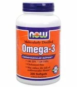 Omega-3 (200 гел. капс.), NOW Foods
