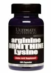 Arginine/Ornitine/Lysine (100 капс), Ultimate Nutrition